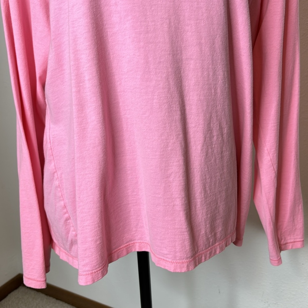 Hanes size 2X pink long sleeve tee shirt - Picture 4 of 10